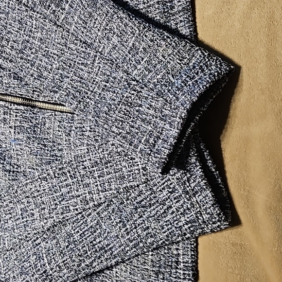 White House Black Market - NWT - Moto Style   Jacket - Size 14 - Blue Celeste - Picture 7 of 11